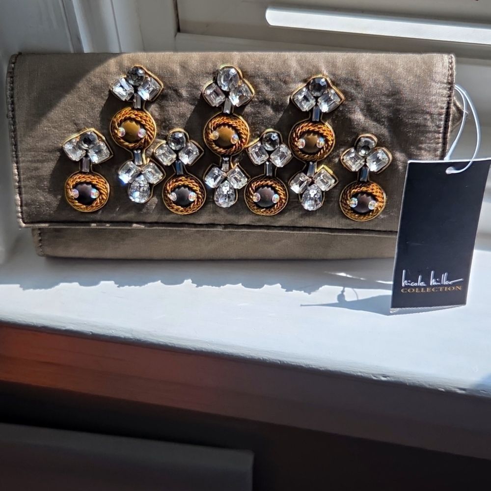 NWT Nicole Miller Wallet with  Embellishments